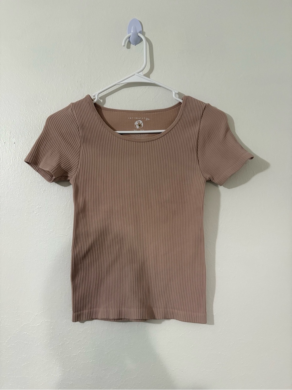 Free People Intimately Ribbed Fitted Tee | Size: Medium/Large